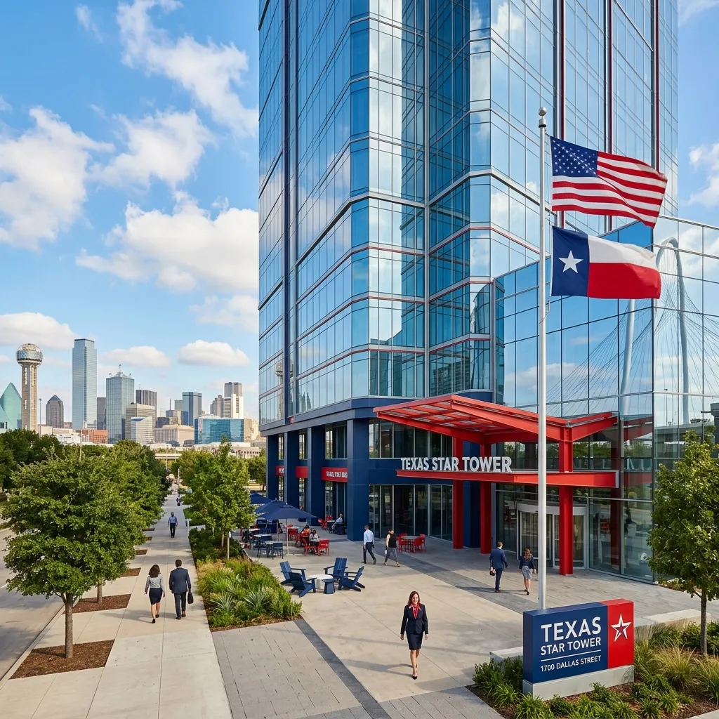 Modern office building in Dallas