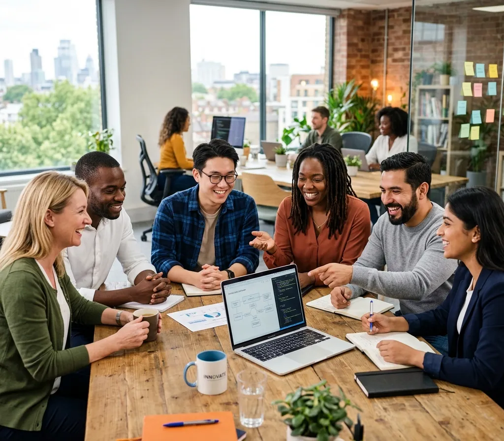 Workspace with team
